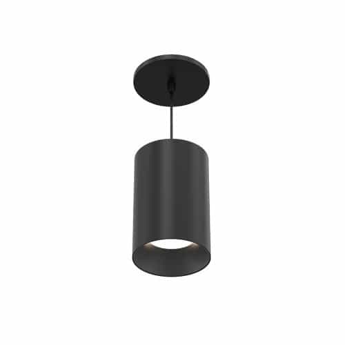 Eurofase 6-in 13W Whiskey Pendant Light, B, Medium, 120V-277V, 40K, BLK/BLK, CL