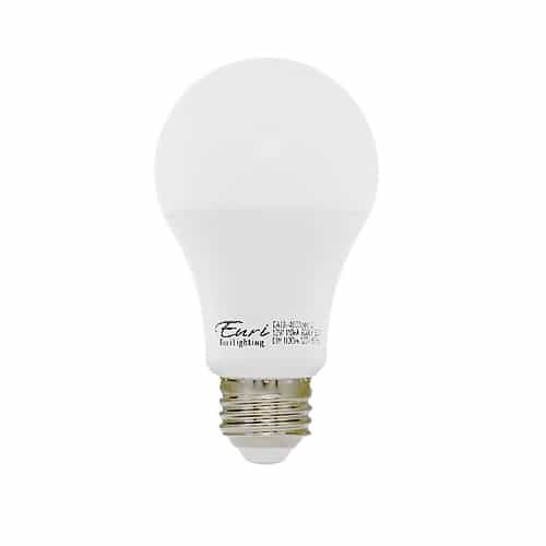 Euri Lighting 9W LED A19 Bulb, Dimmable, E26, 810 lm, 120V, 3000K