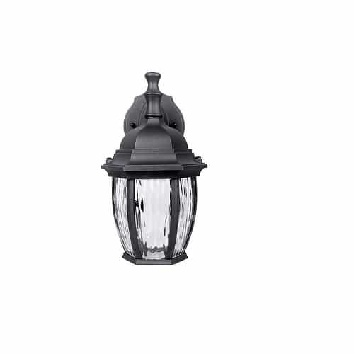 Euri Lighting 11W LED Wall Lantern, 800 lm, 3000K, Black