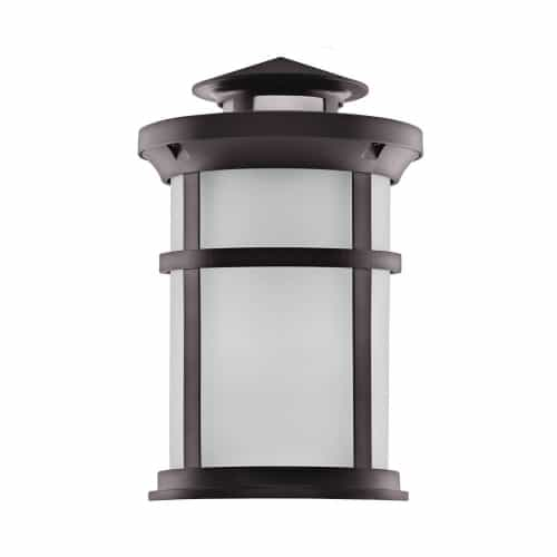 Euri Lighting 11.5W LED Outdoor Wall Lantern, Non-Dimmable, 1050 lm, 3000K, Frosted Lens