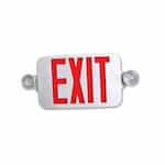 GlobaLux LED Combo Exit/Emergency Sign, Low Profile, 120V/277V, Black