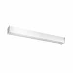 4-Ft 34W LED Stairwell Fixture, Wall Mount, Dimmable, 120V-277V, Adjustable CCT