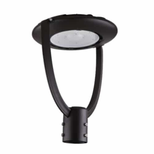 GlobaLux 55W Post Top Lantern w/ Adjustable Arm, Photocell, 120V-277V, CCT Selectable