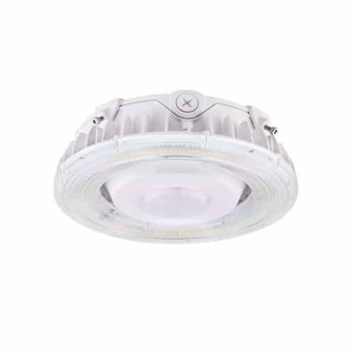 GlobaLux 75W LED Round Parking Garage Light, Dim, 120V-277V, Selectable CCT