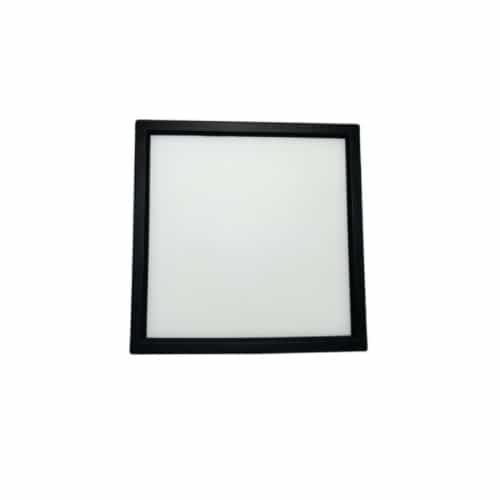 GlobaLux 12-in 22W LED Square Flush Mount, 120V, Dim, 1400 lm, 3000K, White