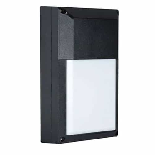 GlobaLux 9W LED Thin Wall Pack w/ Driver, 900 lm, 120V, 4000K, Black