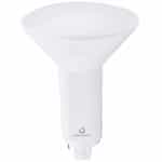 10W Vertical LED PL Bulb, Hybrid, G24, 1000 lm, 120V-277V, 3500K
