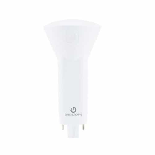 Green Creative 6W Vertical LED PL Bulb, Plug & Play, Dimmable, G24, 620 lm, 120V-277V, 4000K