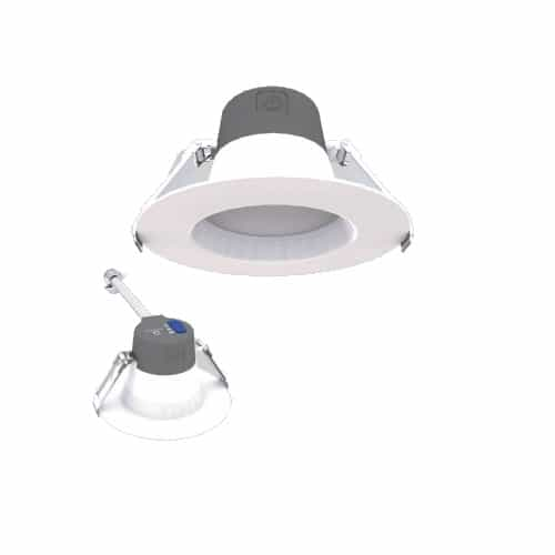 Green Creative 4-in 10W LED Retrofit Downlight, 0-10V Dim, Selectable Lumens, 120V, 4000K, White