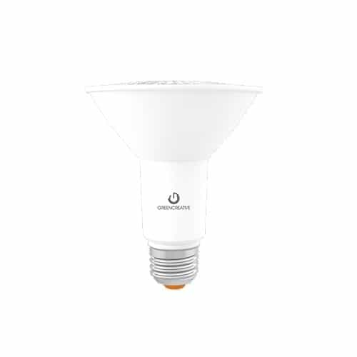 Green Creative 11W Refine PAR30 Bulb, Flood, E26, 1030lm, 120V, 4000K, White