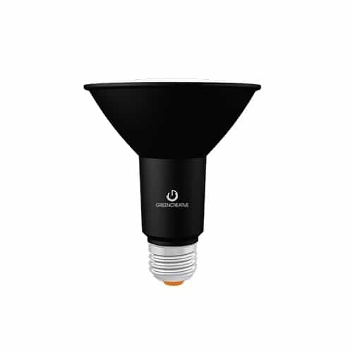 Green Creative 11W Refine PAR30 Bulb, Narrow, E26, 990lm, 120V, 2700K, Black