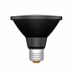11W LED Refine PAR30SN Bulb, Dimmable, E26, 120V, 3000K, Black