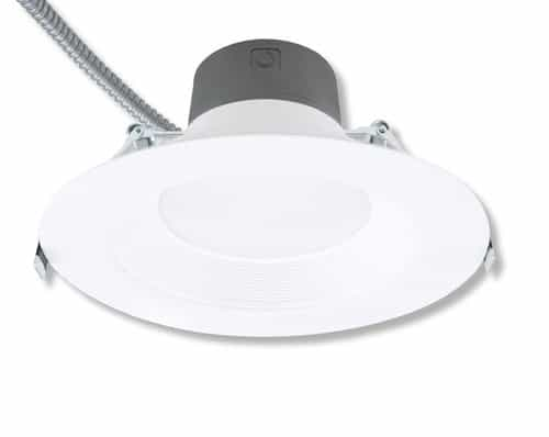 Green Creative 9.5-in 45W LED Downlight, Lumen Adjustable, 120V-277V, 3500K, White