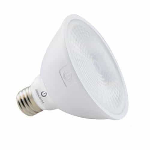 Green Creative 13W LED PAR30 Bulb w/ Shaping Lens, Dimmable, 870 lm, Spot Beam Angle, 2700K