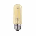 4.5W LED T14 Filament Bulb, Dim, E26, 350 lm, 120V, 2700K, Clear