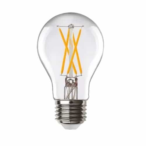 Halco 9W LED Filament A19 Bulb, Gen-3, Dim, 800 lm, E26, 120V, 2700K, Clear