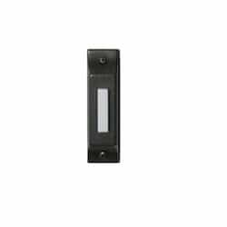 Doorbell Button, Lighted, Push Button, Matte Black