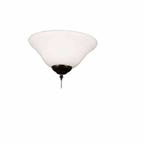 HomEnhancements LED Light Kit, 2-Light, White Glass, Oil Rubbed Bronze