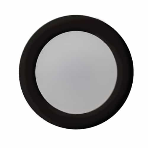 HomEnhancements 5/6-in 15W LED Disc Light, 1150 lm, 120V, 3000K, Matte Black