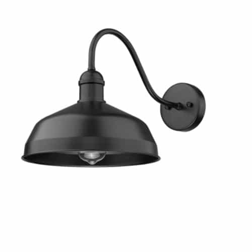 Vivio 12-in Gia Medium Gooseneck Barn Light, 1-Light, Matte Black