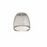 HomEnhancements Replacement Shade for Amara Series Fixtures, Brushed Nickel