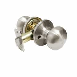 Baron Mushroom Door Knob, Dummy, Satin Nickel