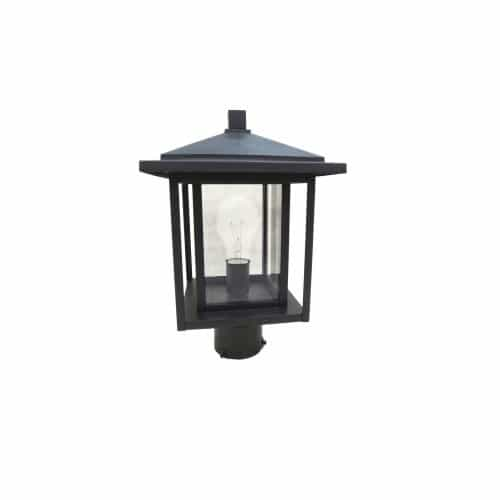 HomEnhancements Top Coach Light, 120V, Matte Black/Clear