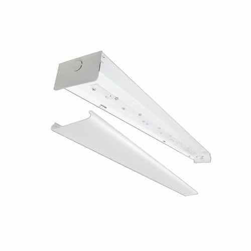 ILP Lighting 4-ft LED 32W Low Profile LED Utility Light, Frosted Lens, 4521 lm, 5000K