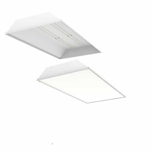 ILP Lighting 2X2 115W LED Recessed Grid Frame High Bay, 120V-277V, 5000K, Frosted