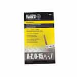 Klein Tools Large Black Print Wire Markers with Letters, Numbers, and Symbols