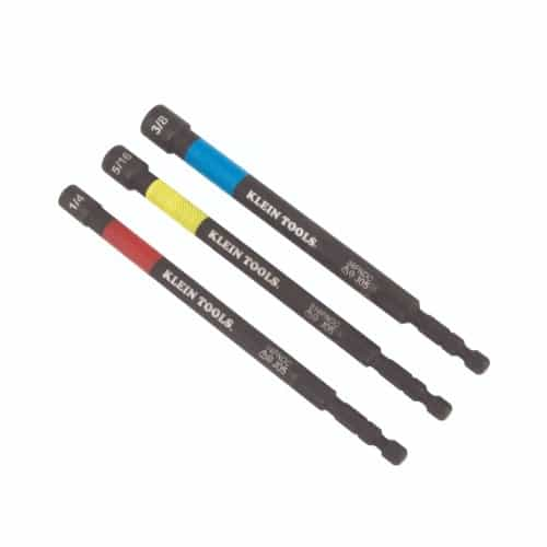 Klein Tools 3 pc. Power Nut Setter Set, Magnetic