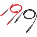 Lead Adapters, Red and Black, 3-Foot