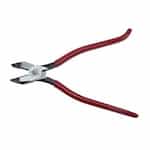 Red 9 inch Ironwork's Pliers with Aggressive Knurl