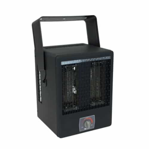 King Electric 5000W Garage Heater w/ Thermostat & Bracket, 240V, Black