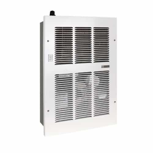 King Electric 11000 BTU/H ECM Hydronic Wall Heater w/ Aqua Stat, Medium, 120V, White