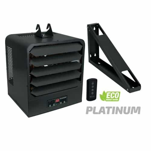 King Electric 15kW Platinum Unit Heater w/ Fuse Block, 1 Phase, 925 CFM, 208V, Gray