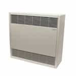 28-in 4kW Cabinet Heater, 3 Phase, 250 CFM, 208V, White