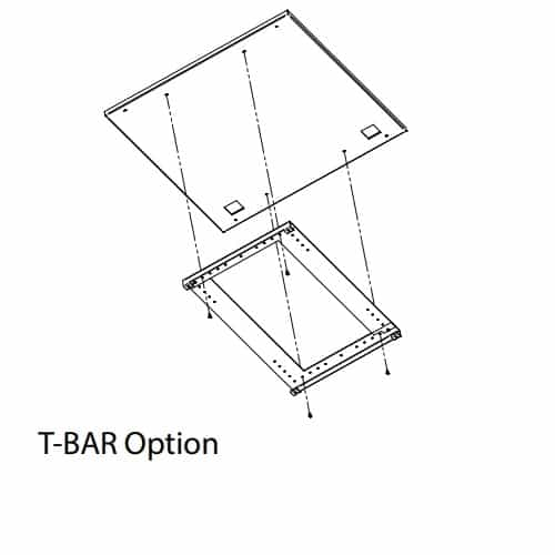 King Electric T-Bar Ceiling Adapter Kit for KDS Series Heaters