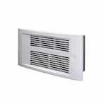 King Electric 250W/1750W Designer Wall Heater (No Grill), 225 Sq Ft, 208V/240V