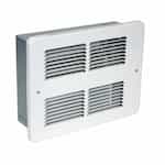 King Electric 750W/1500W High Mount Small Wall Heater, 175 Sq Ft, 120V, White