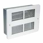King Electric 1000W Small Wall Heater, 125 Sq Ft, 75 CFM, 4.2 Amp, 240V, White