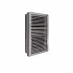 King Electric 2750W Wall Heater w/ Thermostat, Wall Can, Disconnect & Relay, Silver