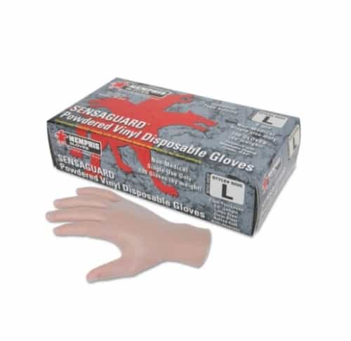 Memphis Glove Large 5 Mil Disposable Vinyl/Latex Gloves