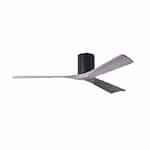 Matthews Fan 52-in 32W Irene-3H Ceiling Fan w/Remote, DC, 6-Speed, 3-Barn Wood Blades, Matte Black