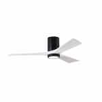 Matthews Fan 52-in 32W Irene LK Ceiling Fan w/ LED Light Kit, DC, 6-Speed, 3-White Blades, Black