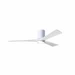 60-in 30W Irene LK Ceiling Fan w/ LED Light Kit, DC, 6-Speed, 3-White Blades, White