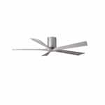 Matthews Fan 60-in 31W Irene-5H Ceiling Fan w/Remote, DC, 6-Speed, 5-Barn Wood Blades, Brushed Nickel