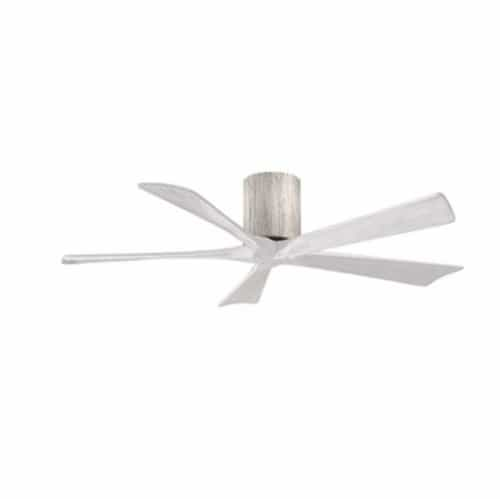 Matthews Fan 52-in 31W Irene Ceiling Fan, DC, 6-Speed, 5-White Blades, Barn Wood