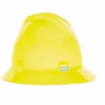 MSA Protective Hat, Yellow-Green, Fas-Trac Ratchet 