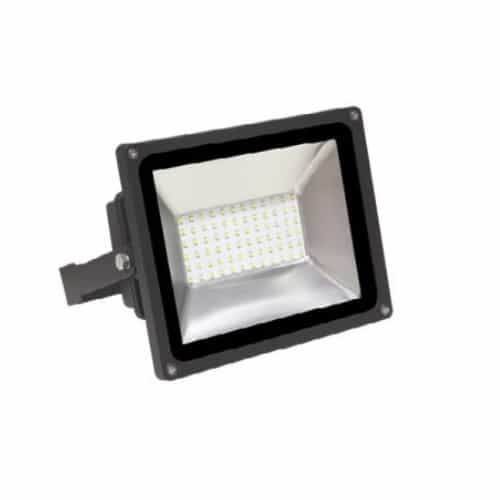 MaxLite 48.7W Small LED Flood Light, Wide Beam Angle, 500W QTZ/175W MH Retrofit, 5750 lm, 4000K